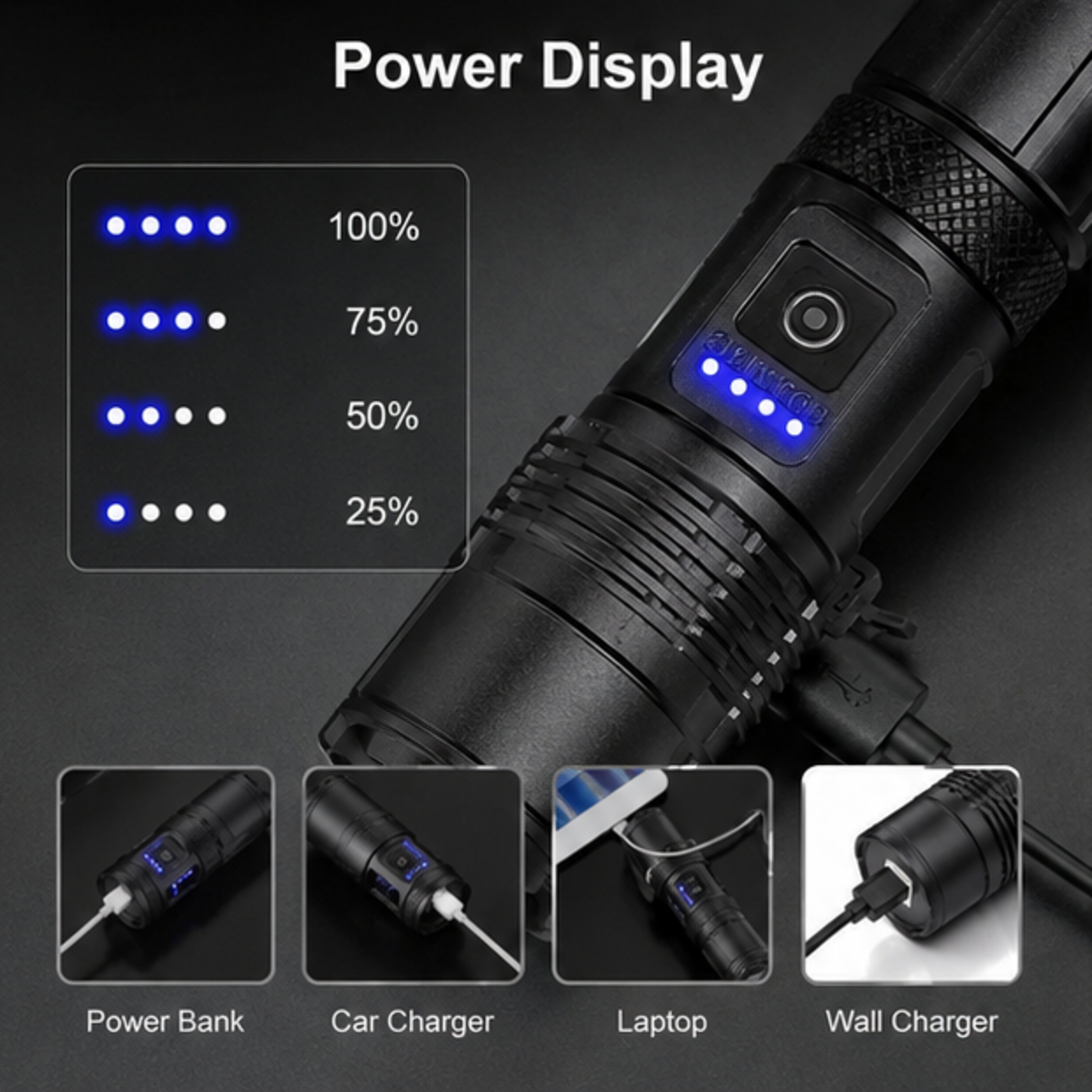 Lemkoff Gear X-73 Tactical LED Flashlight & Power Bank — image 3