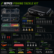 Lemkoff Gear Ultimate Fishing Tackle Kit 187/263PCS