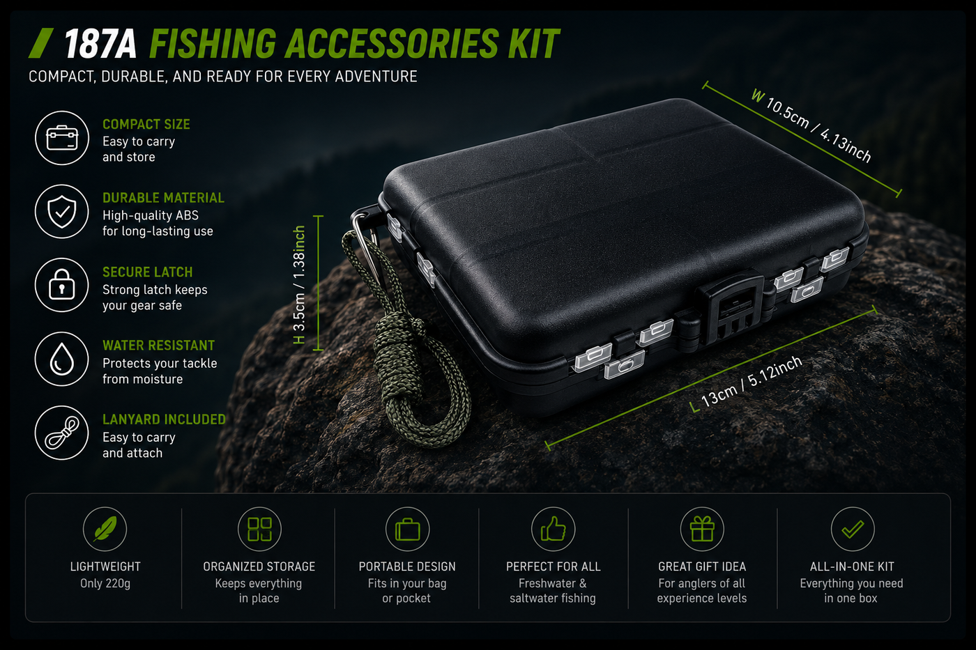 Lemkoff Gear Ultimate Fishing Tackle Kit 187/263PCS — image 6