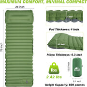 Lemkoff Gear CloudRest™ 4-Inch Self-Inflating Sleeping Pad