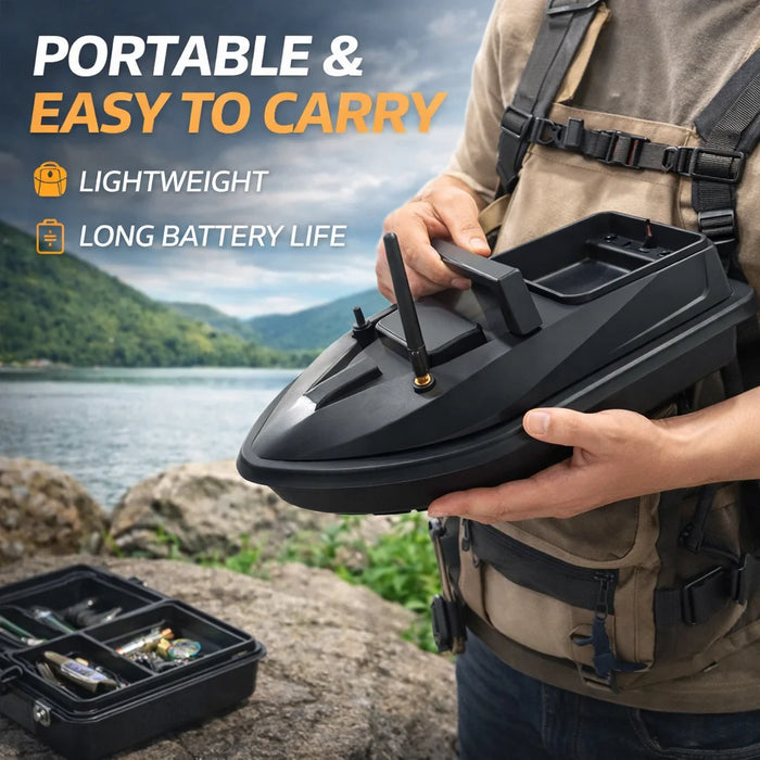 Lemkoff Gear StealthPilot™ 500M RC Bait Boat with Cruise Control