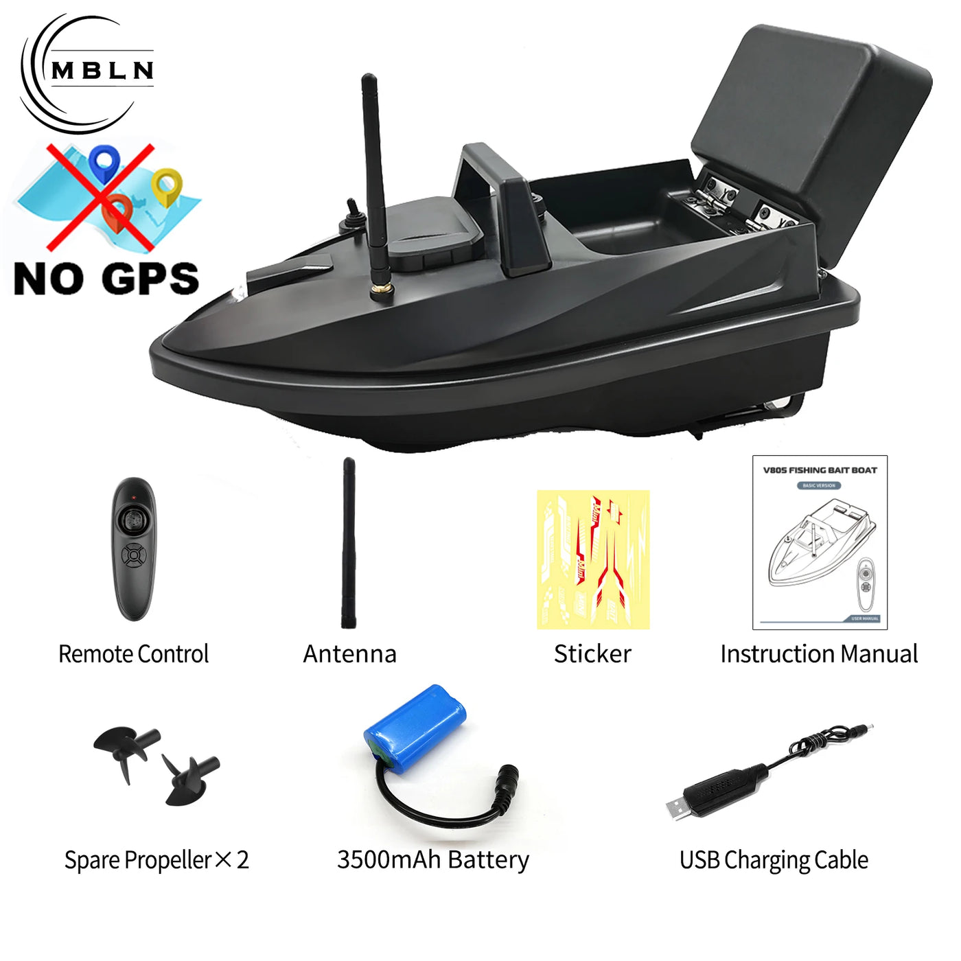 Lemkoff Gear StealthPilot™ 500M RC Bait Boat with Cruise Control — image 7
