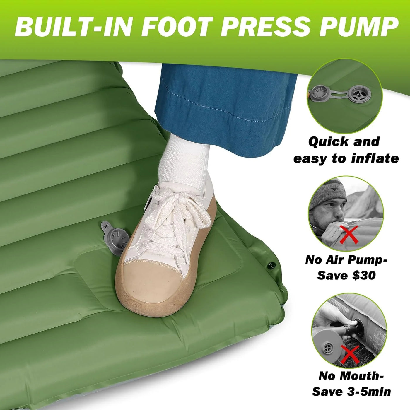 Lemkoff Gear CloudRest™ 4-Inch Self-Inflating Sleeping Pad — image 4