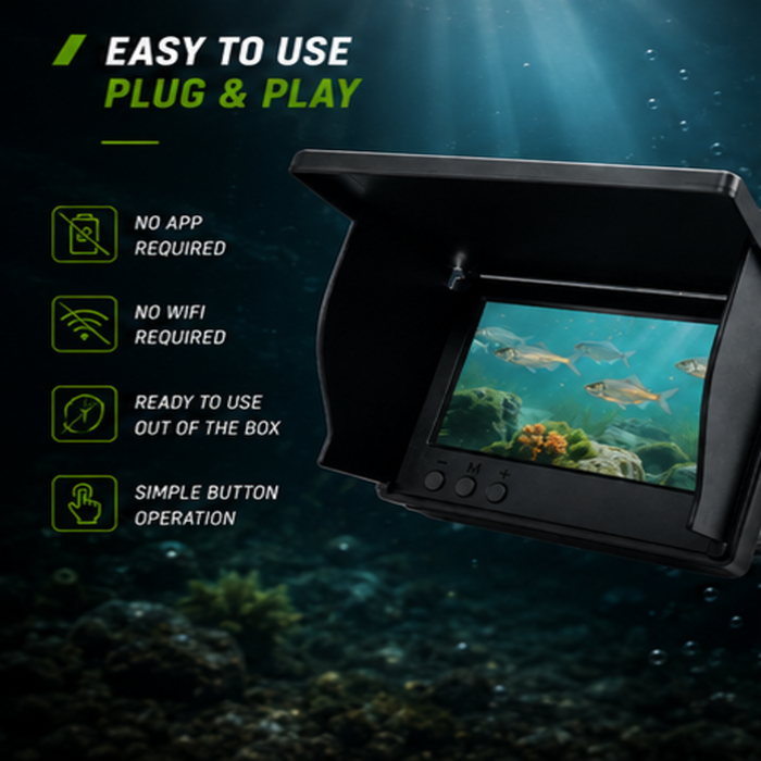 Lemkoff Gear AquaVision™ 4.3" Underwater Fish Finder Camera